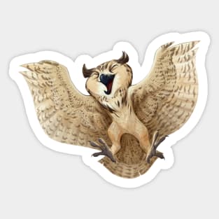 Eurasian eagle-owl Sticker